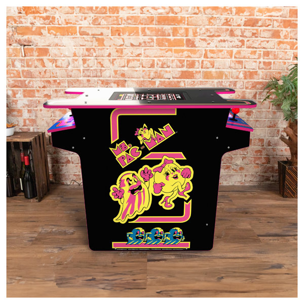 Arcade1Up Ms. Pac-Man 40th Anniversary Head-to-Head Black Series Edition  Table